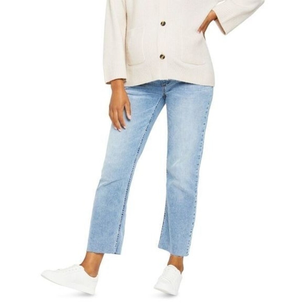 NWT Size XS Motherhood Maternity Secret Fit Belly Straight-Leg Maternity Jeans